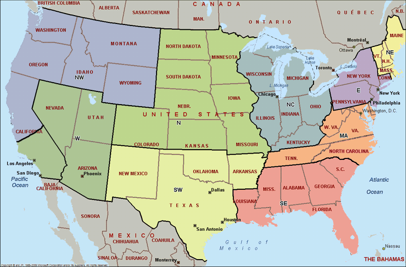 Map Of Central Usa Verjaardag Vrouw 2020